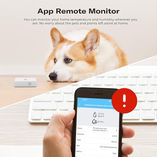 THIRDREALITY Zigbee Temperature and Humidity Sensor Lite, Smart Thermometer and - Image 4