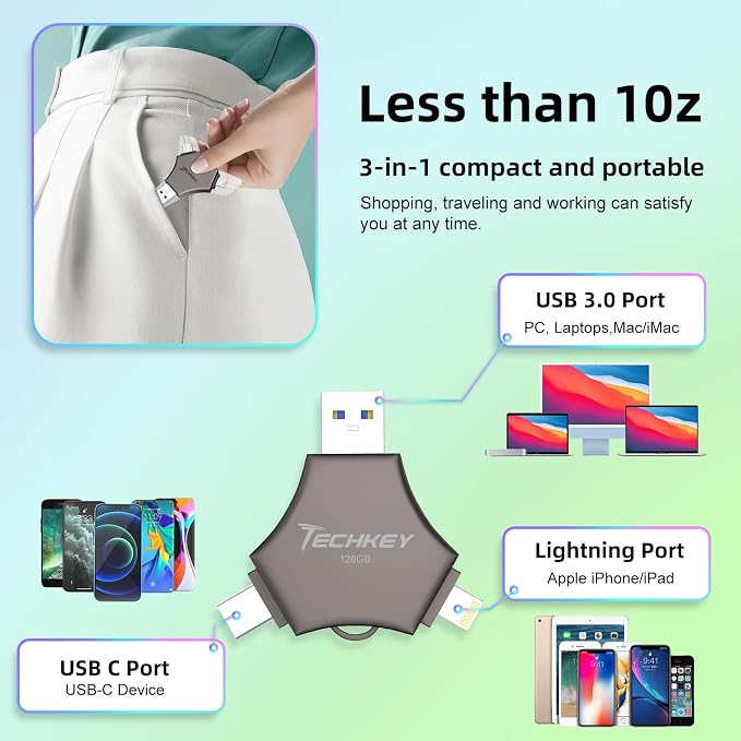 MFi Certified USB 3.0 Flash Drive 128GB - Image 8