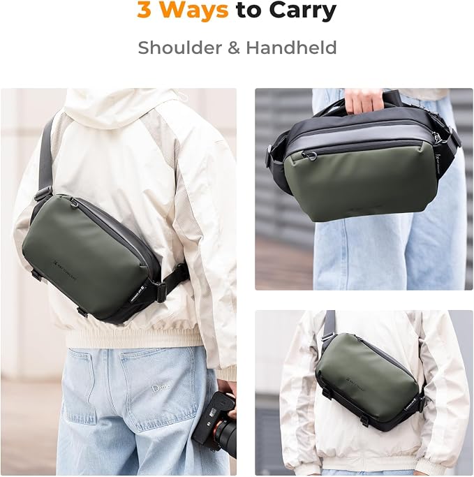 K&F CONCEPT Camera Sling Bag Crossbody Bag Waterproof Camera Shoulder Backpack - Image 7