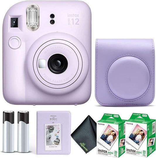 Fujifilm Instax Mini 12 Instant Camera Lilac Purple Bundle by FUJIFILM