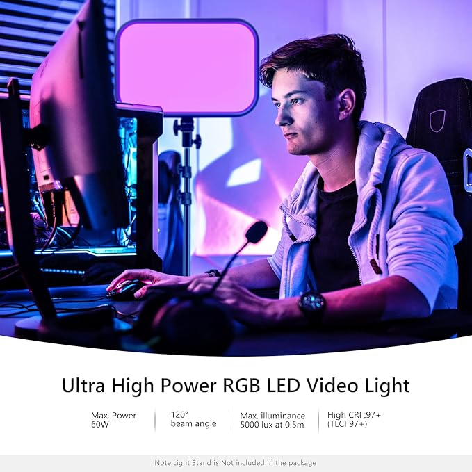 NEEWER 18.3" RGB LED Video Light Panel - Image 2