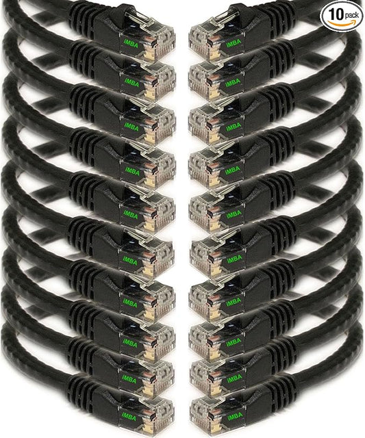 iMBAPrice 7' Cat5e Network Ethernet Patch Cable, 10 Pack by iMBAPrice
