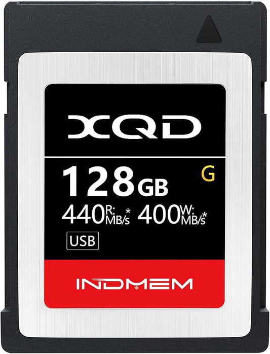 INDMEM XQD 128GB Memory Cards, 5X Tough MLC XQD Flash Memory Cards High Speed G by INDMEM