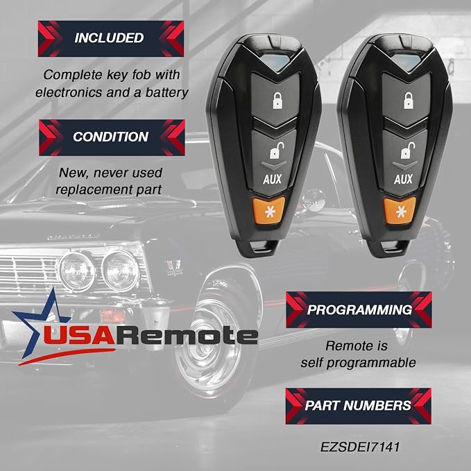 2 Key Fob fits Viper Hornet DEI Python Clifford Aftermarket Alarm Keyless Entry - Image 3