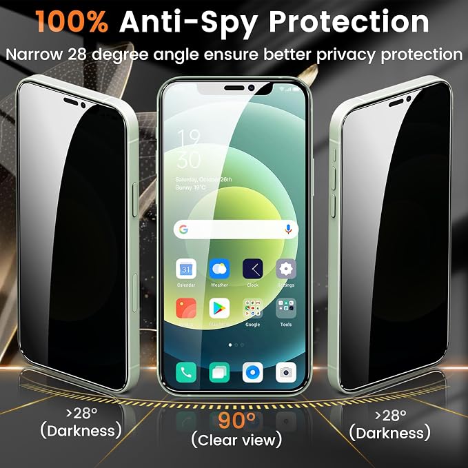 Lesakit 3+3 Pack Privacy Screen Protector - Image 3