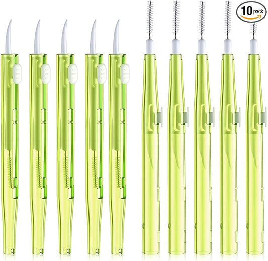 10Pcs Cell Phone Cleaning Kit, Dual Head Anti-Clogging Nylon Brushes Hook by Unknown