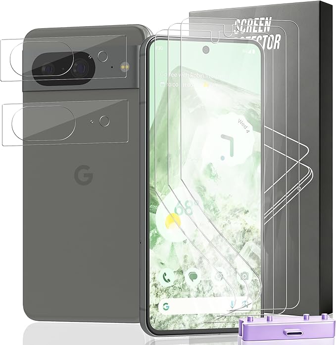 3+2 Pack Screen Protector for Google Pixel 8 Flexible TPU Film by Unknown
