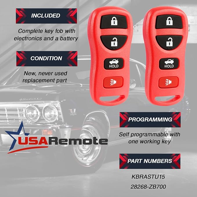 Key Fob Keyless Entry Remote fits Nissan Frontier Armada Murano Pathfinder - Image 3