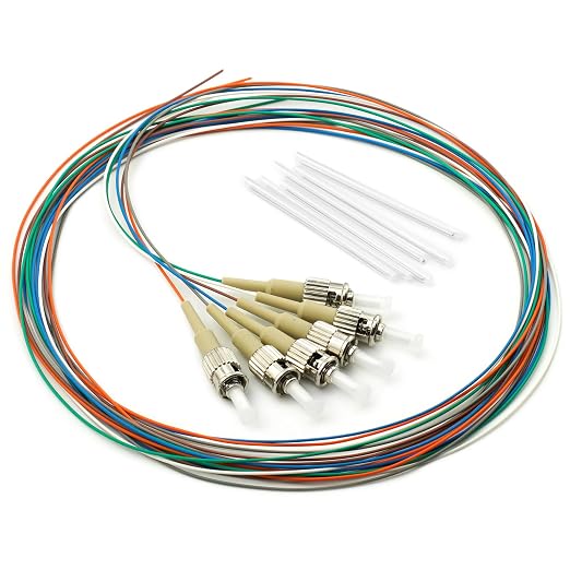 6 Strand Multimode OM1 62.5/125 ST-UPC Fiber Pigtail, ST OM1 Fiber Optic Pigtail by Bangun
