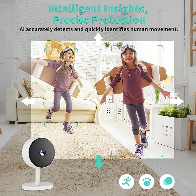2K Indoor Security Camera for Bedroom, Pet/Dog/Baby Camera - Image 5