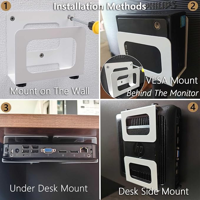 Adjustable Cable Box Mount Small Modem Wall Mount - Image 4