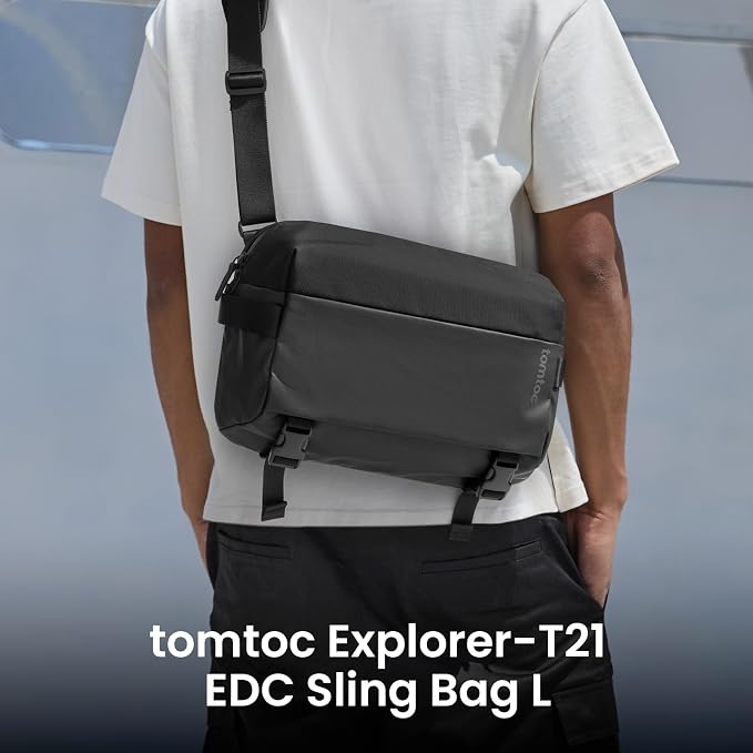 tomtoc Compact EDC Sling Bag 3L-10L, Minimalist Crossbody Bag Chest Shoulder - Image 3