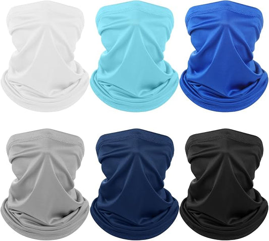 Geyoga 6 Pieces Summer UV Protection Cooling Neck Gaiter Face Clothing Neck by Geyoga