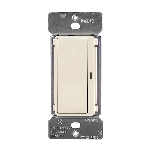 Eaton Z-Wave Plus RF9601DLA Wireless Switch, Single Pole, Light Almond by Eaton