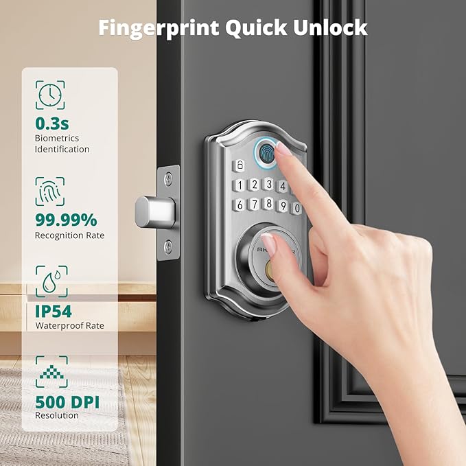 AkaGear DS10 Pro Keyless Entry Door Lock - Image 2