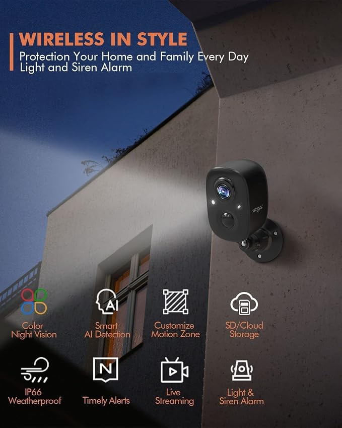 Dzees Security Camera Outdoor Wireless - Image 2