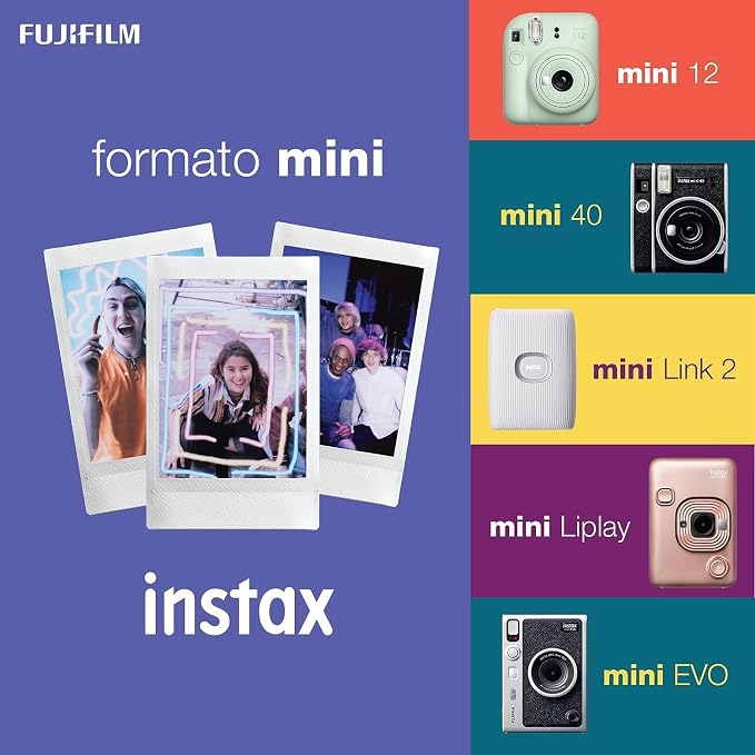 Fujifilm Mini Instant Film, 10 Sheets×5 Pack - Image 3