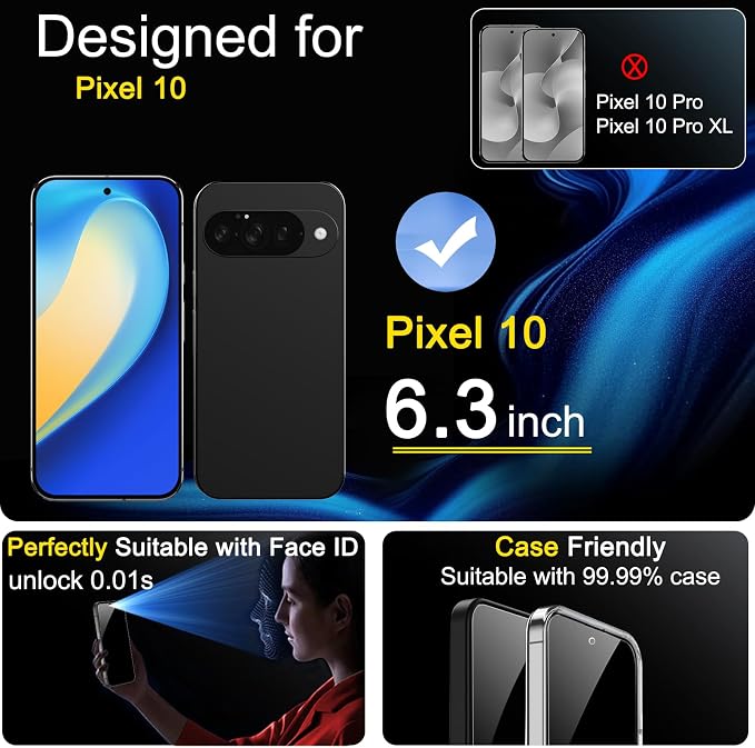 Ferilinso 3 Pack Privacy Screen Protector - Image 2
