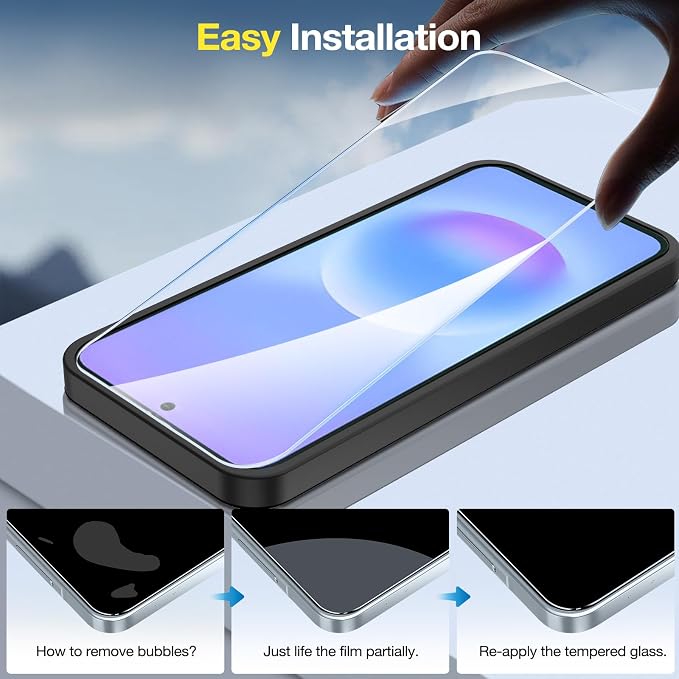 2+2 Pack for Samsung Galaxy A57 5G Screen Protector & Camera Lens Protector - Image 6