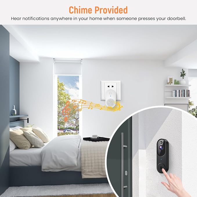 GridTera Smart Video Doorbell Camera Wireless, AI Human Detection and Instant - Image 5