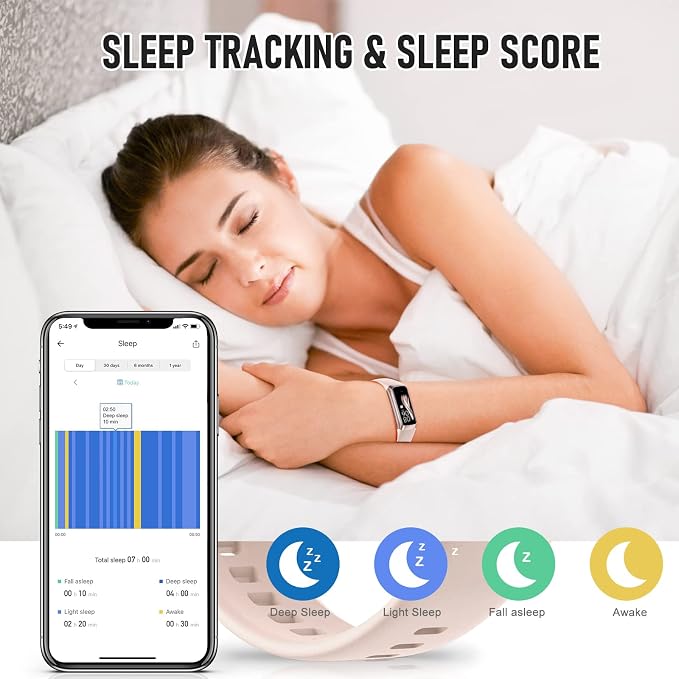 Fitness Tracker with 24/7 Heart Rate, Health Tracker with Step Counter Calories - Image 4