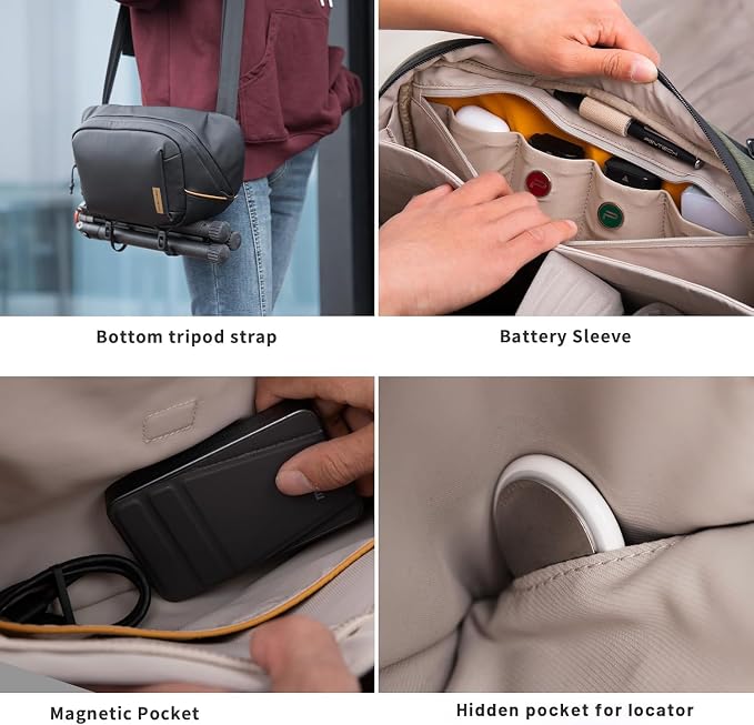 PGYTECH OneGo Solo V2 Camera Sling Bag, 4L Camera Chest Bag Crossbody Fanny Pack - Image 6