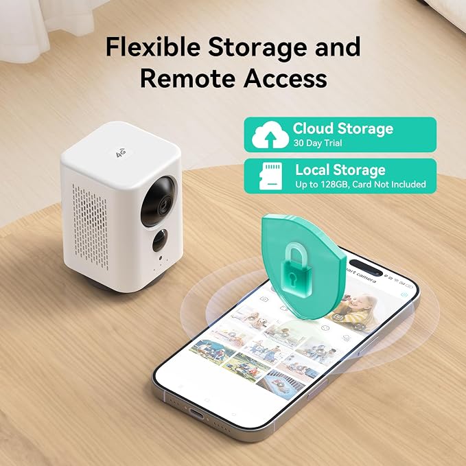 LIWAN 4G LTE Cellular Security Camera Indoor Wireless, No WiFi Security Camera - Image 7