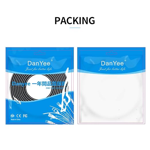 DanYee Cat 8 Ethernet Cable, Nylon Braided 50ft CAT8 High Speed Professional - Image 6