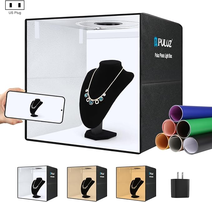 PULUZ Portable Photo Studio Light Box, 50cm x 50cm Photography Light Tent by PULUZ