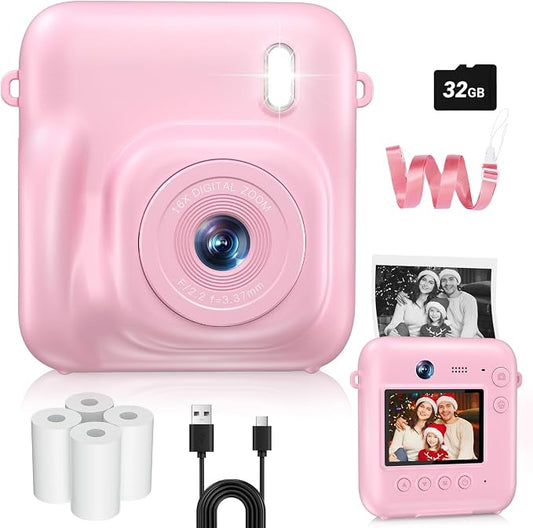 Kids Camera Instant Print, 48MP Dual-Lens Digital Camera by ConveyWarmthtoTheOneYouLove