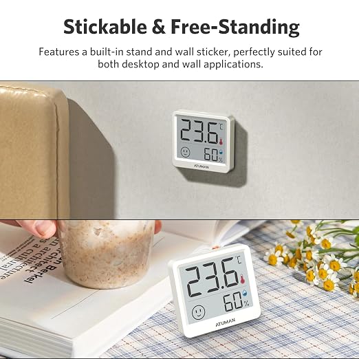 ATuMan Mini Digital Hygrometer Indoor Thermometer - Image 4