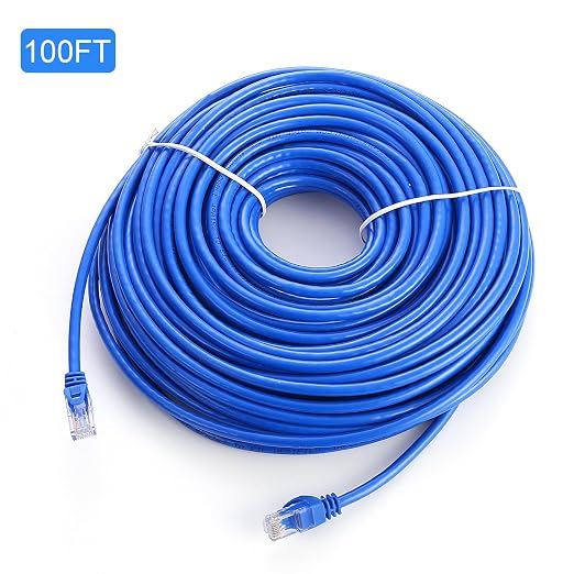 CAT 6 Ethernet Cable 100 FT, Indoor High-Speed 10Gbps Snagless Long CAT6 - Image 8