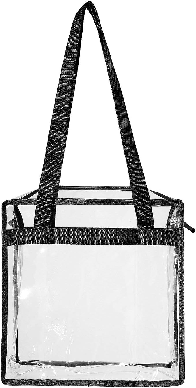 BAGAIL Clear Bags 12x6x12 Stadium Approved Clear Tote Bag - Image 5