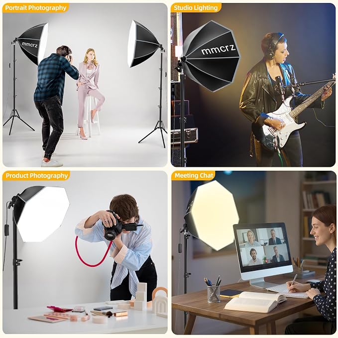 Professional Softbox Lighting Kit, Continuous Lighting - Image 6