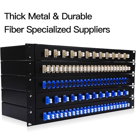 LC-OM3 12 Duplex 24 Port Fiber Enclosure Rack Mount Fiber Box MultiMode LC-UPC - Image 6
