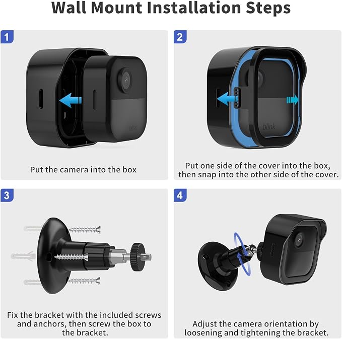 Blink Outdoor 4th Gen Camera Mount, 1 Pack Weatherproof Protective Cover and - Image 8