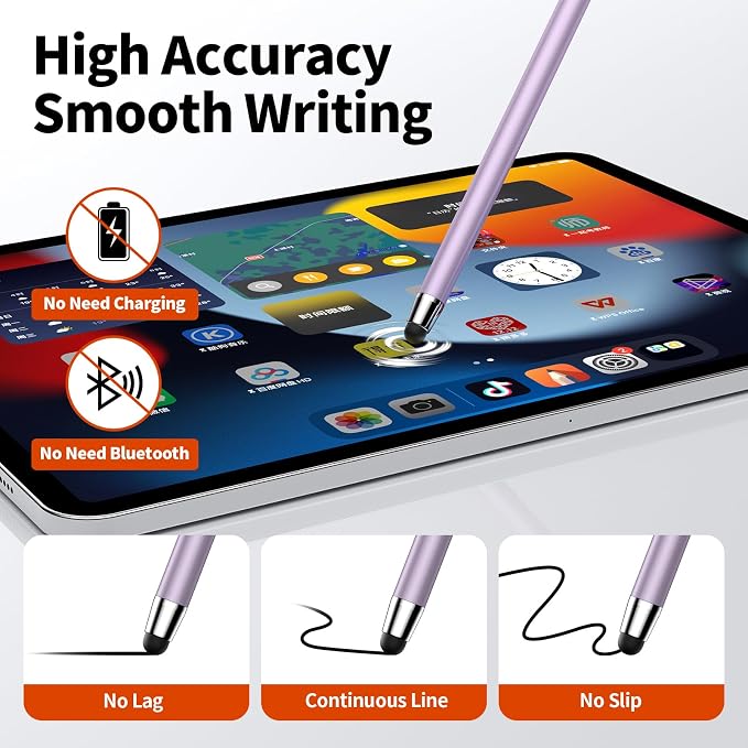 Stylus, Stylus Pen for Touchscreen ipad.2-in-1 Universal ipad Pencil | High - Image 6