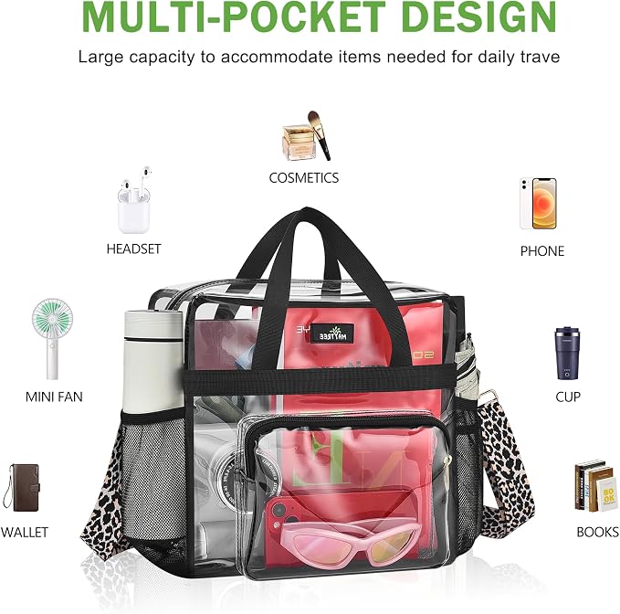 MAY TREE Clear Bag for Stadium Events, Transparent Bag for Concert Sports Gym - Image 5
