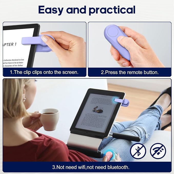 DATAFY Page Turner for Kindle Paperwhite Oasis Kobo eReaders, Camera Camcorder - Image 5