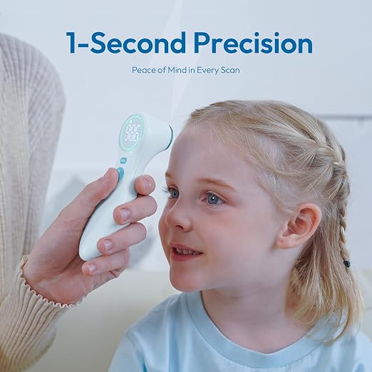 No-Touch Thermometer for Adults and Kids, 1-Second Fast Reading, Color-Coded - Image 3