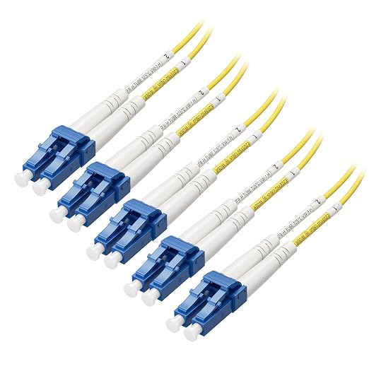 Cable Matters 5-Pack OS2 LC to LC Fiber Patch Cable - 3m / 9.8ft by CableMatters