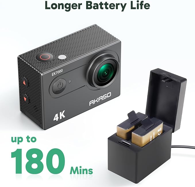 AKASO EK7000 4K30FPS 20MP WiFi Action Camera - Image 7