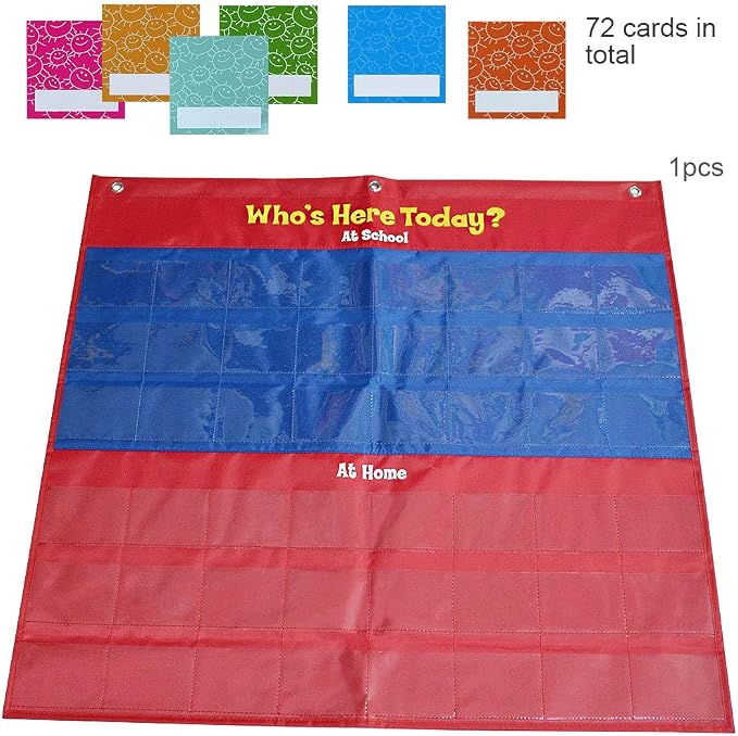 amzoya Attendance Pocket Chart - Image 2