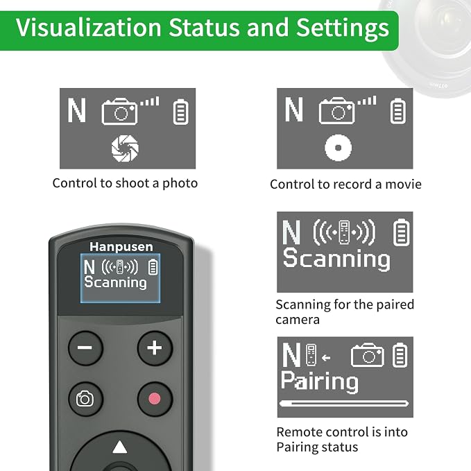 for Nikon Rechargeable Shutter Release, Wireless Camera Remote Control - Image 7
