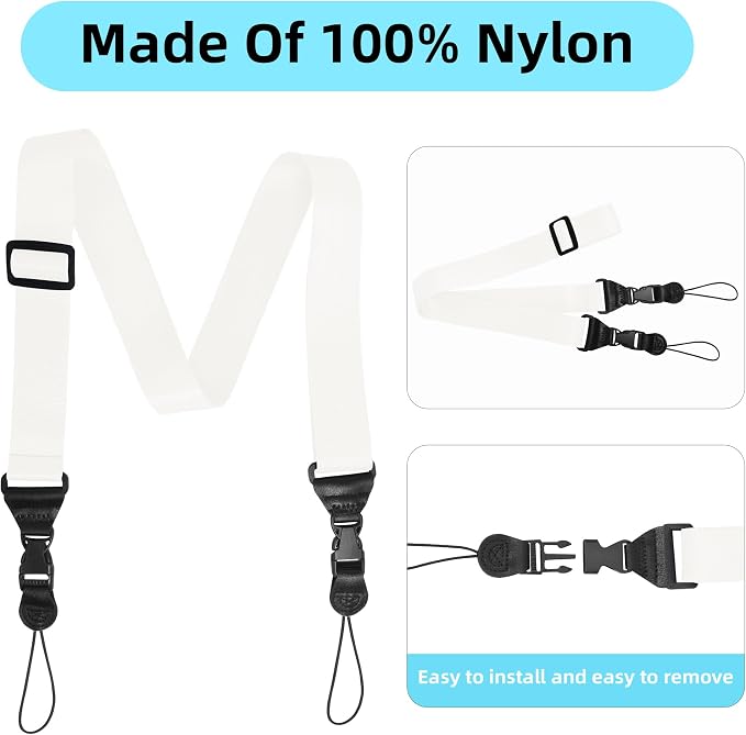Adjustable Shoulder Strap:Comfortable iPad Strap Nylon Neck Lanyard - Image 4