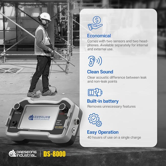 DS-8000 Professional Acoustic Water Leak Detector – Made in South Korea | - Image 3