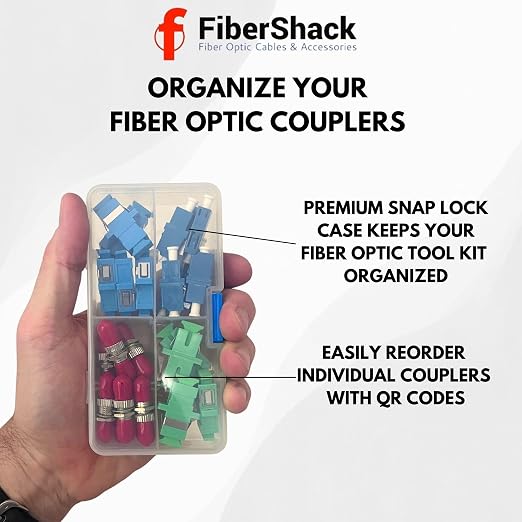 Fibershack - Fiber Optic Coupler Kit - Fiber Optic Connector Kit Includes 26 - Image 2