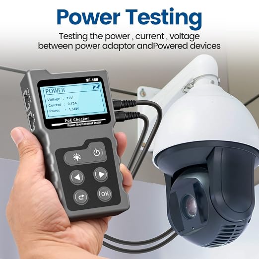 RJ45 Network Cable Tester, VXSCAN Multifunction Poe Ethernet Cable Tester Kit - Image 4
