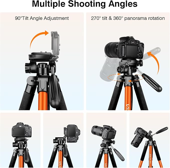 Tripod for Camera, Professional Heavy Duty Compact Camera Stand for Phone - Image 7