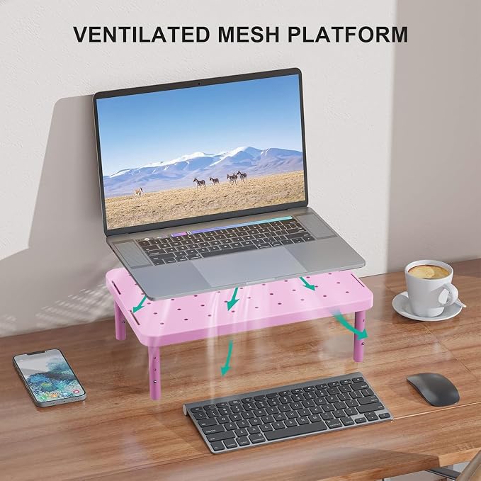 WALI Computer Monitor Stand for Desk, Adjustable Laptop Riser, Desk Monitor - Image 5